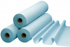 Drap d’examen bleu plastifié  53-859